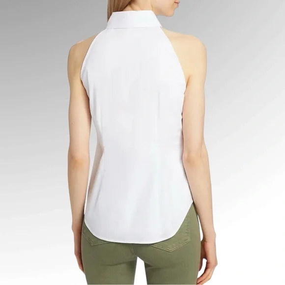 Veronica Beard Cotton-Blend Sleeveless Shirt - Picture 4 of 10